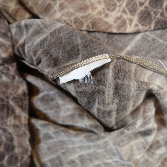 MaxMara Sweater Womens S/M? Wool Blend Faux Wrap Knit Animal Print Surplice - Picture 3 of 8